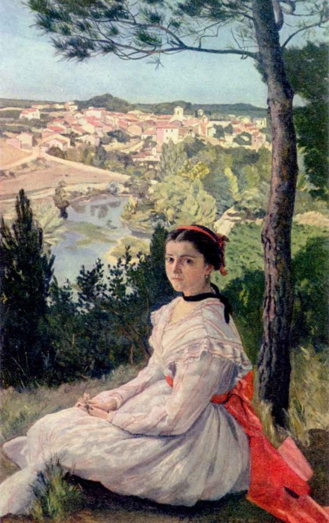 Фредерик Базиль "В деревне". 1868 г.